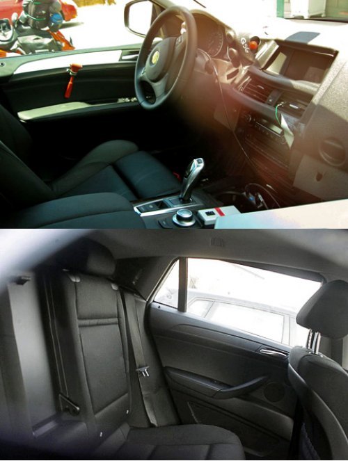 Задние сиденья BMW X6. Кожаные. Черные. Вероятно, удобные.