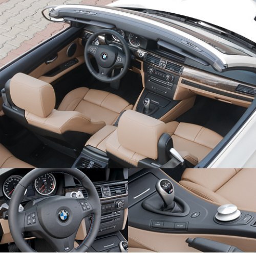 Интерьер BMW M3 Convertible главным образом отличается новым рычагом КПП M DCT и подрулевыми…