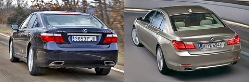 Lexus LS (слева) и BMW 7 серии