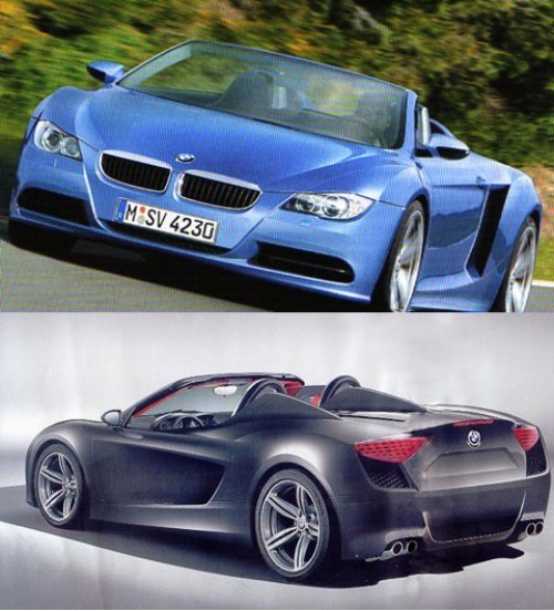 Это различные вариации на тему виртуального 550-сильного BMW Z10.