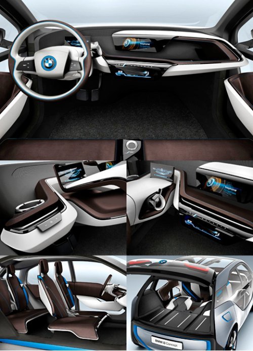 Внутреннее убранство сити-кара BMW i3 лаконично и функционально. Объем багажного отсека равняется…