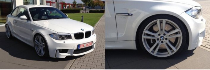 Переработанное купе шире стандартного, как и настоящее купе BMW 1 M. Довершают пакет внешних…