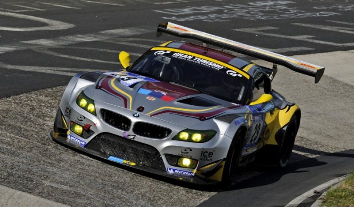 Модель BMW Z4, которая сейчас принимает участие в гонках класса GT3, оснащается 490-сильным мотором…