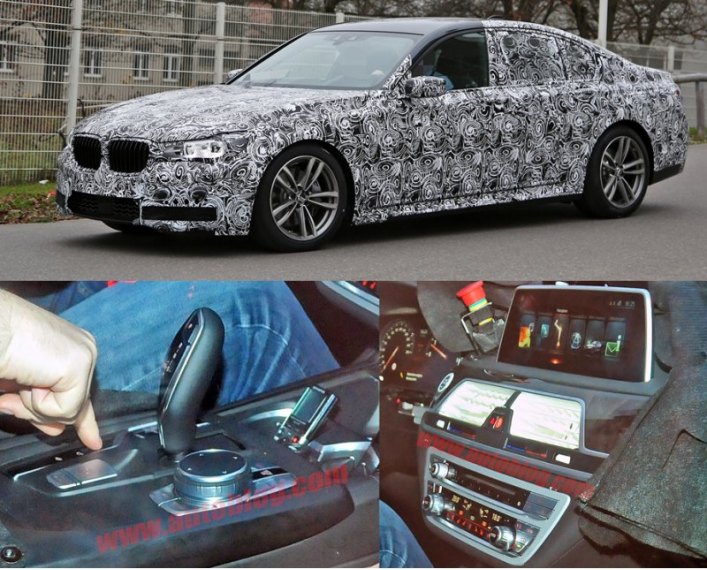 На днях в Сеть попали первые снимки интерьера нового поколения седана BMW седьмой серии.