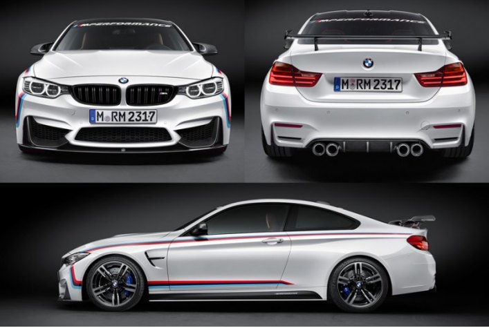 А вот купе BMW M4 в обвесе можно рассмотреть со всех сторон.