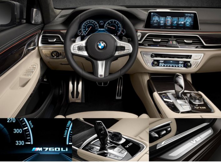 Ценные породы дерева, кожа Nappa, черная алькантара на потолке... Салон M760Li xDrive соответствует…