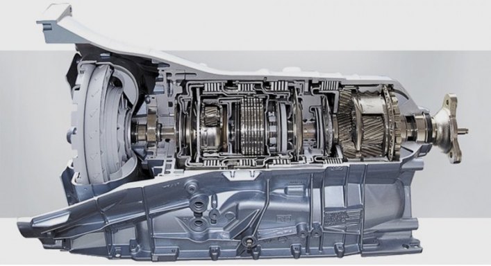 Восьмиступенчатый «автомат» ZF 8HP, обладающий максимально облегченной одновальной конструкцией,…