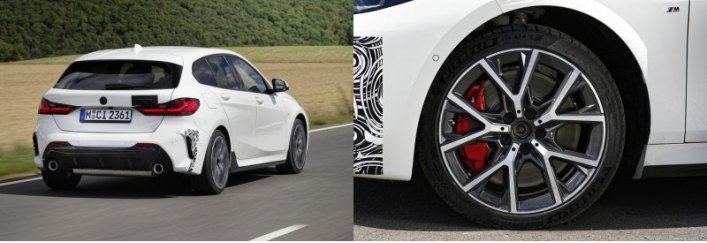 От топовой M135i xDrive модификация 128ti получила усиленные тормоза М, а также втулки…
