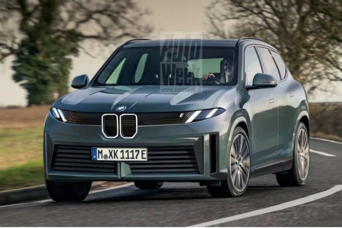 Новый BMW iX3. Рендер: Autoweek