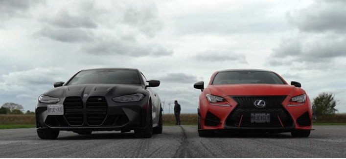 Сможет ли BMW M4 с «механикой» обогнать Lexus RC F, оснащенный «автоматом»?