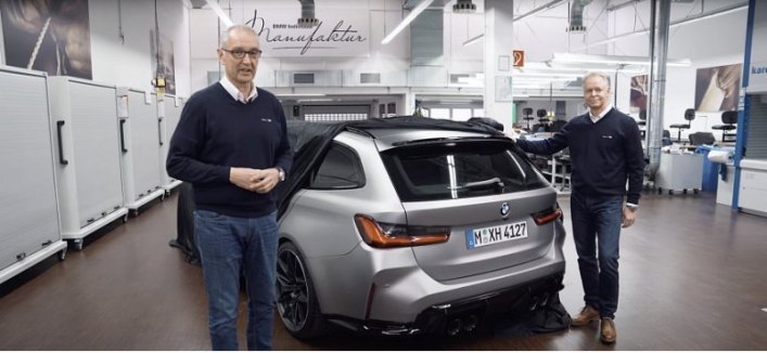 Компания BMW показала на видео часть заряженного универсала BMW M3 Touring