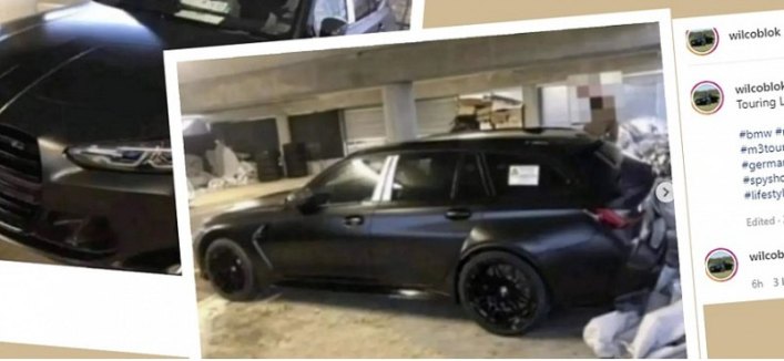 BMW M3 Touring 2023 года полностью раскрыт с помощью камеры телефона 2000-х годов
