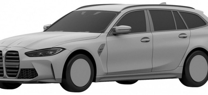 BMW M3 Touring 2023 года полностью раскрыт на патентных фотографиях