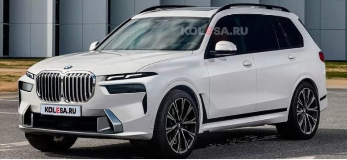В Сети опубликованы новые изображения рестайлингового кроссовера BMW X7