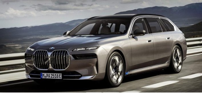В Сети появился неофициальный рендер на универсал BMW 7 Series 2023
