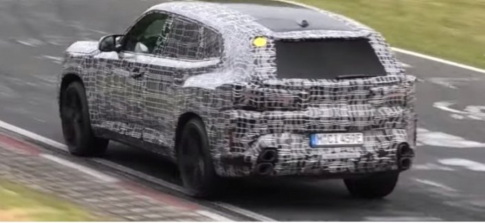Тестовый прототип нового BMW XM попал на видео с трассы Нюрбургринг