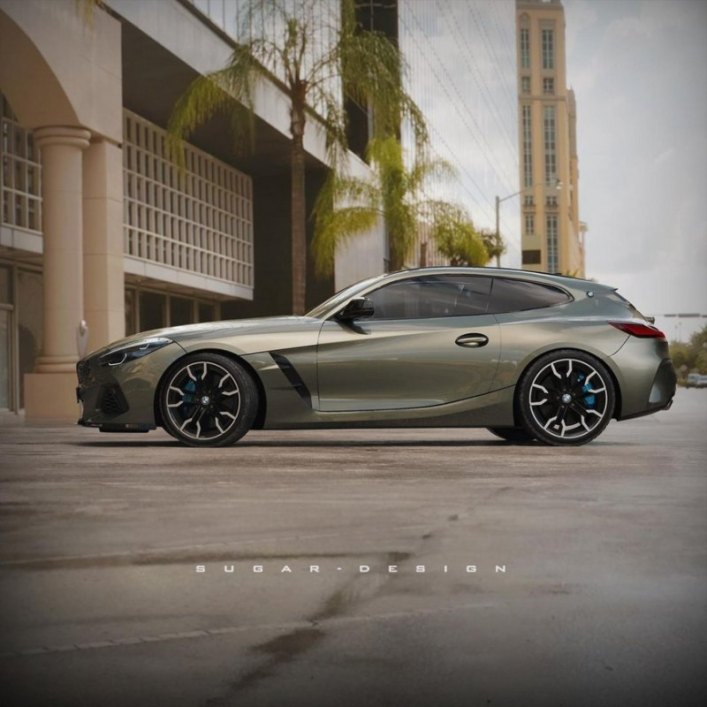Силуэт Shooting Brake подчеркивает короткую колесную базу и длинный капот Z4, добавляя практичности…