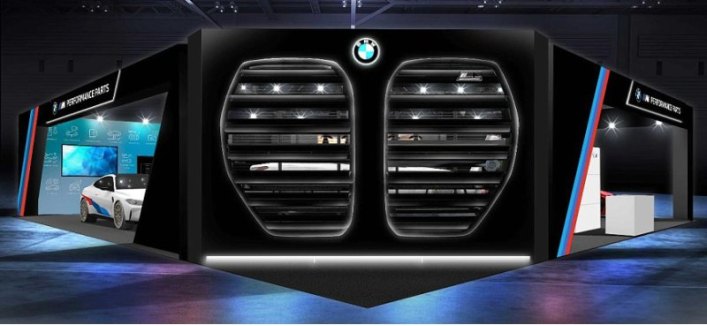 BMW сделала гигантскую решетку радиатора для автосалона в Токио