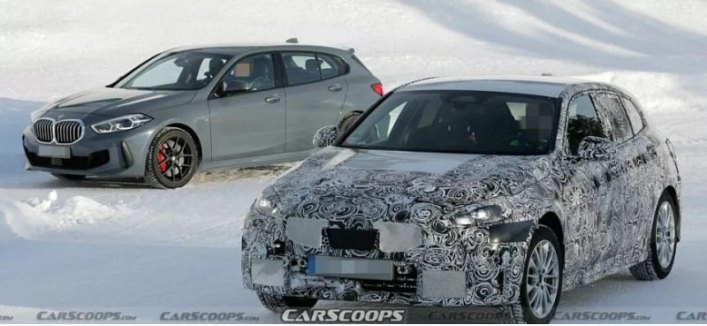 Компания BMW вывела на тесты BMW1-Series 2024 года вместе с актуальной моделью