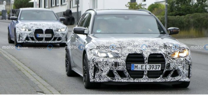 Компания BMW тестирует прототип рестайлингового седана/универсала BMW M3