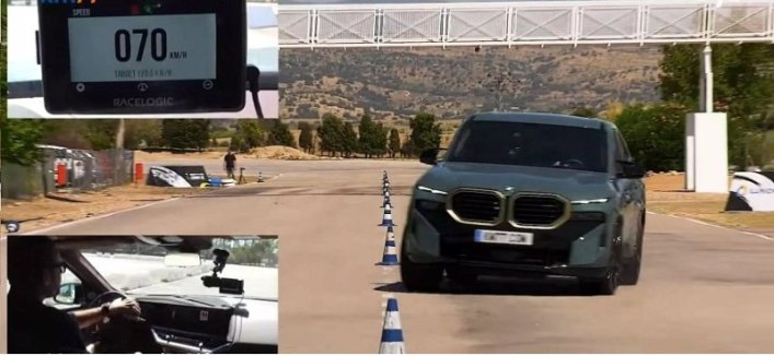Кроссовер BMW XM 2023 года на удивление хорошо показал себя в лосином тесте