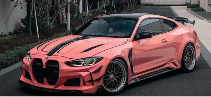 Представлен розовый широкофюзеляжный BMW M4, который идеально подходит для Барби