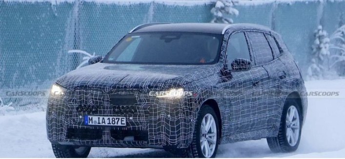 Обновленный кроссовер BMW X3 2025 года замечен на тестах