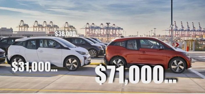 Некоторые дилеры меняют аккумулятор на электрическом BMW i3 за 2 726 702 руб.