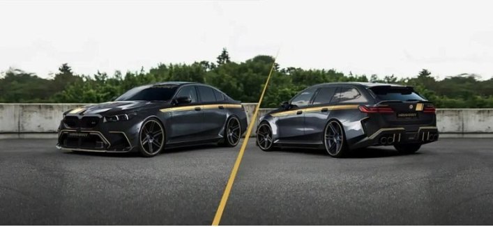 Мощность тюнингованного BMW M5 от ателье Manhart составляет почти 800 л. с.