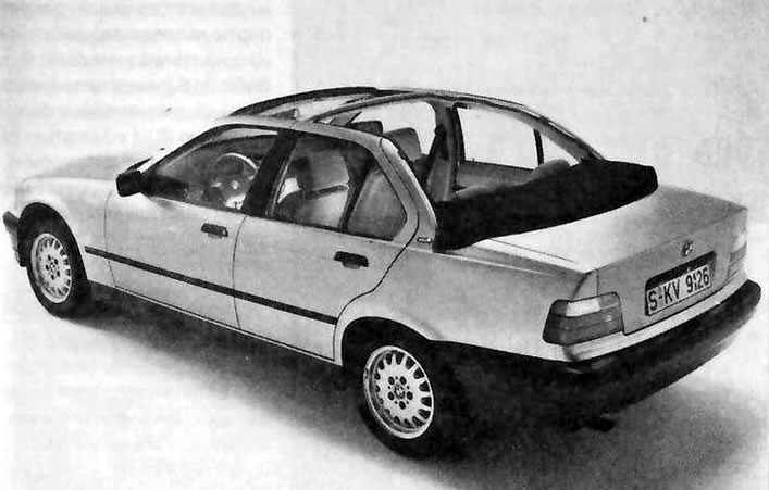 С 1994 г. существует также BMW Е36 в виде четырехдверного кабриолета-седана в классическом духе. В…