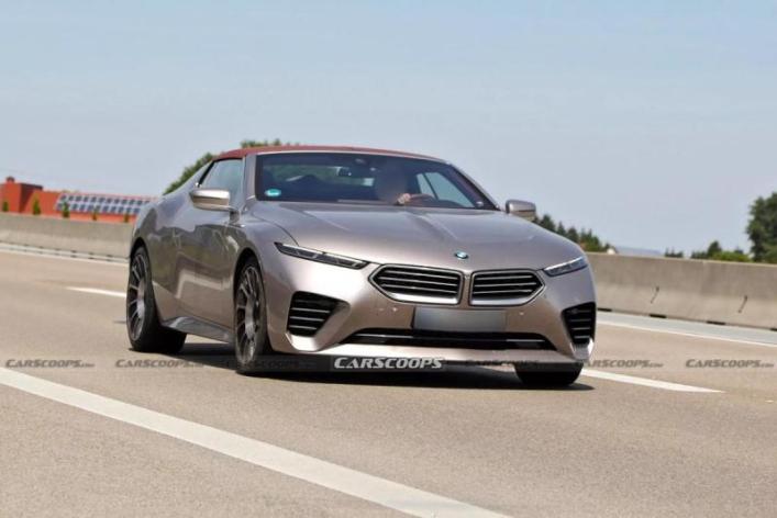 Новый BMW с акульим носом и V8 от M8: фото с тестов