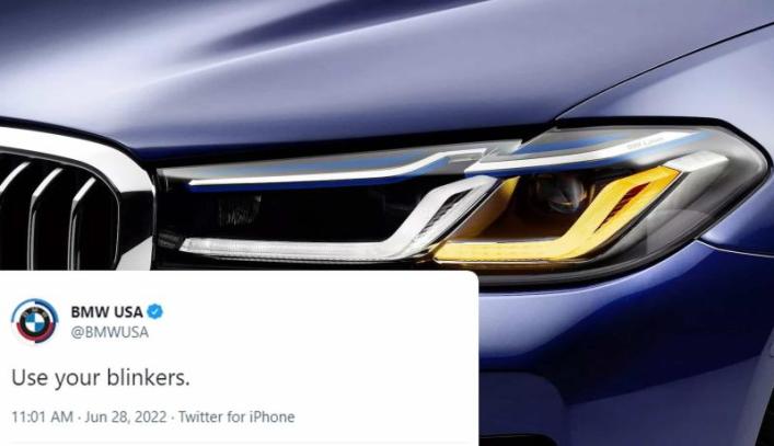 Маркетологи BMW напоминают владельцам BMW пользоваться поворотниками