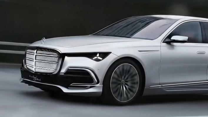 Новый Mercedes-Benz S-Class показали в виде конкурента BMW 7-Series