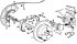 Details of the disc brake mechanism of the rear wheel model «323i»