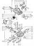 Main parts of the Solex 1B2 carburetor