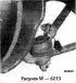 Checking the steering tip and tie rod end joint cuffs / checking the ball joints