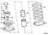 Disassembling the shock absorber strut and shock absorber / Removing and installing the coil spring