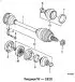 The device of the semi-axles