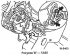 Removal and installation of the generator: six-cylinder diesel engine