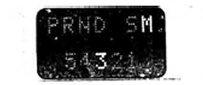 Возможные положения рычага селектора