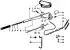 Parking brake system components on 4-cylinder models