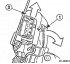 Removal and installation of the executive engine / microswitch of the central locking system