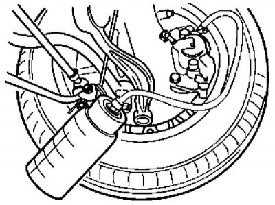8. Затегнете обезвъздушителния винт, затворете предпазната му капачка и добавете нова спирачна…
