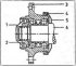 Front wheel bearing — removal and installation