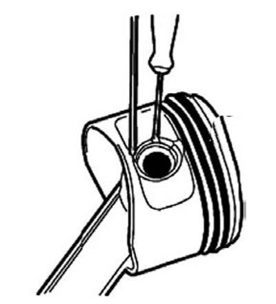 Внимание. Поршни и поршневые пальцы составляют пару и не являются взаимозаменяемыми.