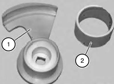Примечание. Для снятия эластичного ремня необходимо приспособление 110330.