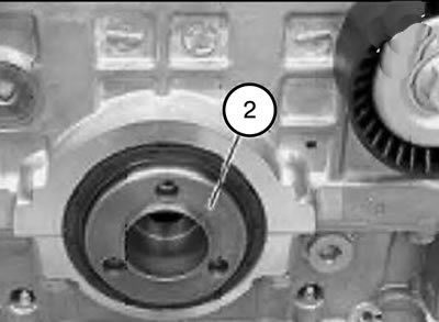 47. Проверить ступицу (2), при необходимости заменить.
