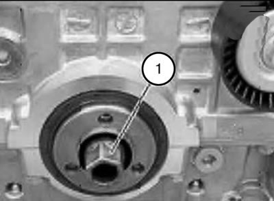 Примечание. При установке, необходимо заменить центральный болт (1).