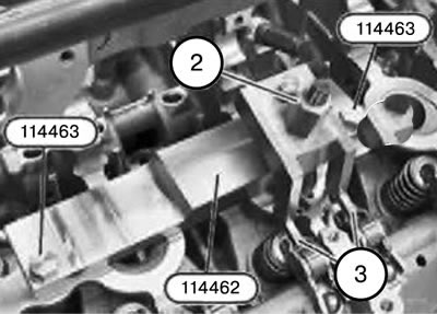10. Претходно инсталирајте алат 114462 на 2. цилиндар.