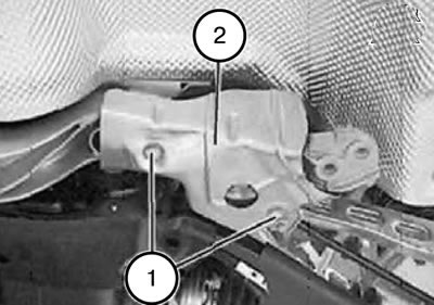 3. Odkręcić śruby (1) i zdjąć osłonę termoizolacyjną (2).